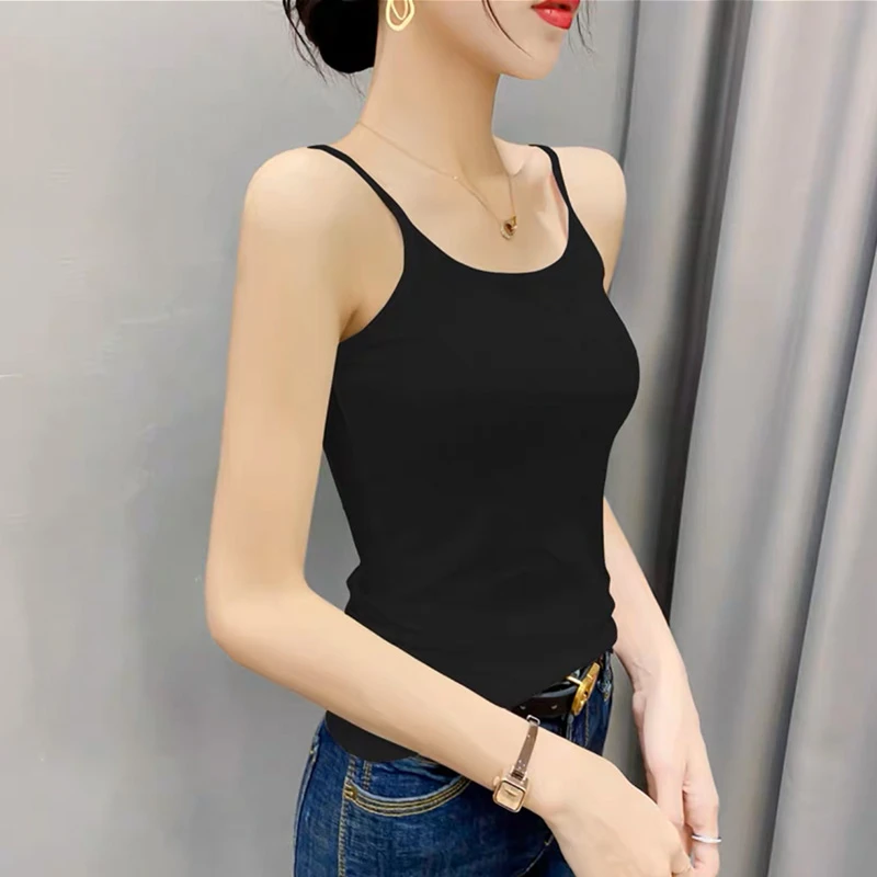 莫代尔小吊带背心女2025年春夏季新款内搭美背打底上衣设计感外穿