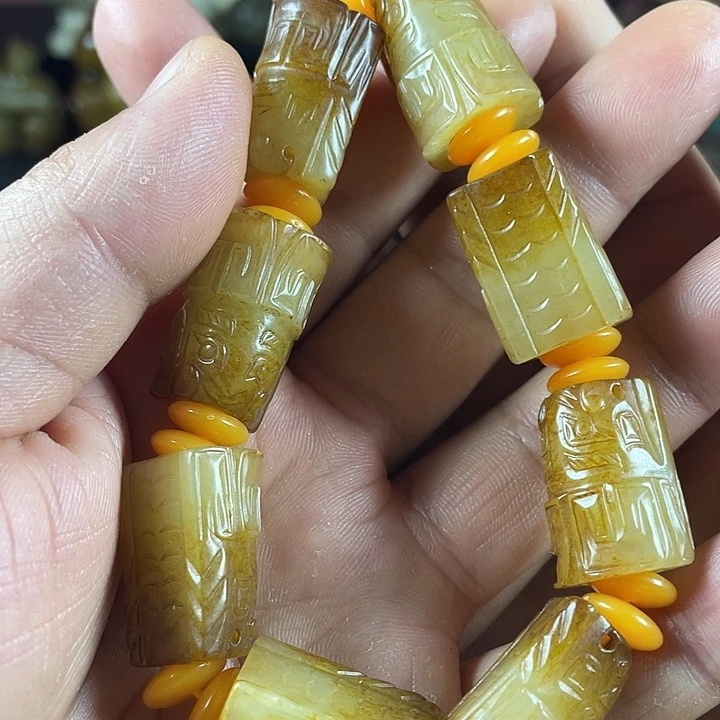 玛瑙/玉髓手链合金乐*