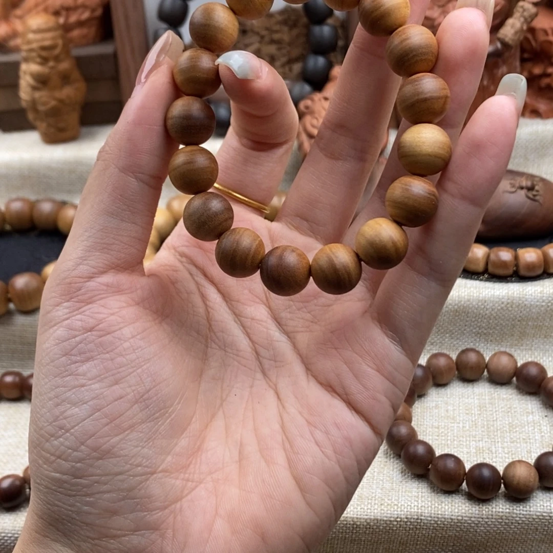 檀香木手串/手链迈索尔，老山檀香，奶香1.2