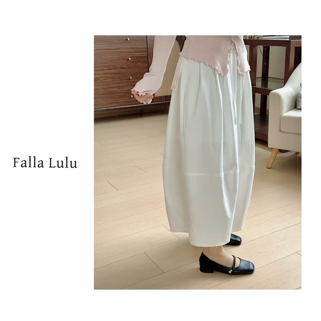 @英子家 一条藏肚子的“瘦瘦赫本裙” 法式显瘦气质半身裙 A5831