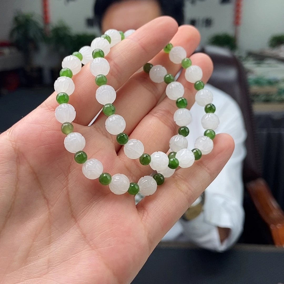 和田玉未镶嵌颈饰手串 颜色多样性发拍一发一