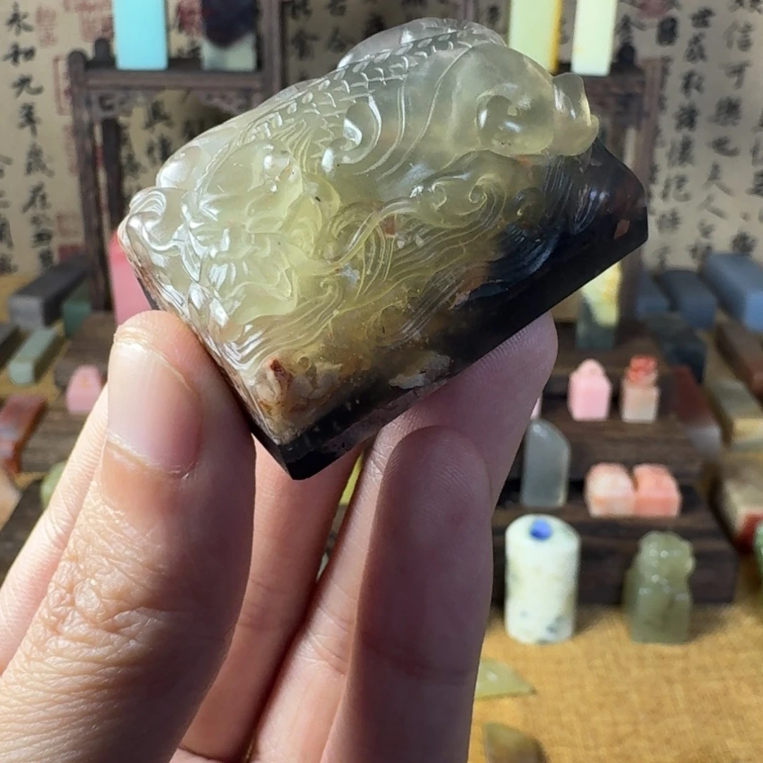 好***享昌化石印石青田北山晶