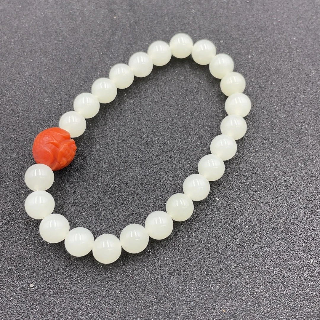 BY0220FSYN标42 和田玉手串