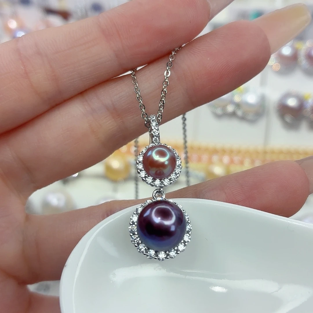 合金颈饰淡水珍珠