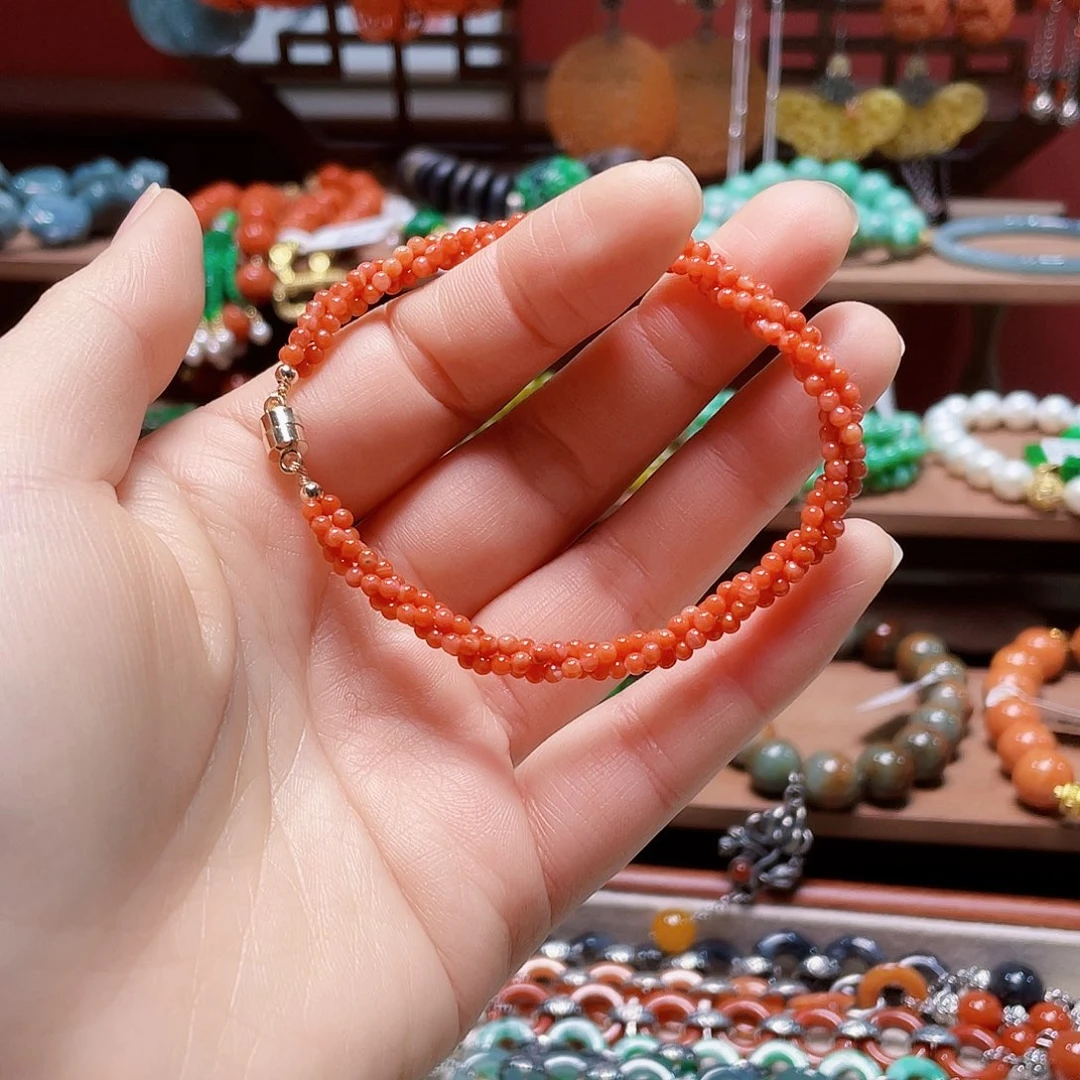 南红玛瑙合金颈饰饰品