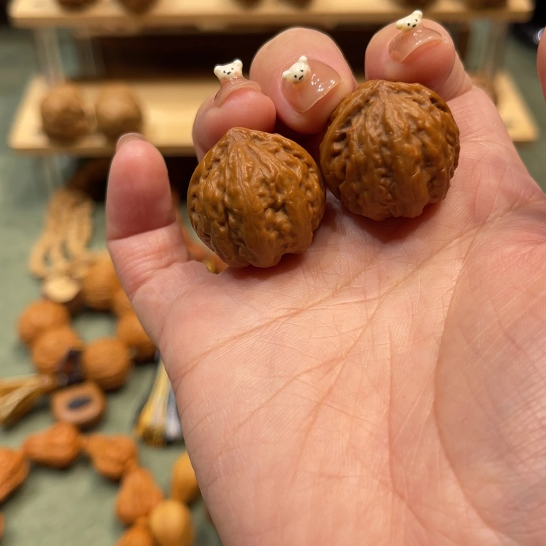 把件文玩核桃桃心小八棱