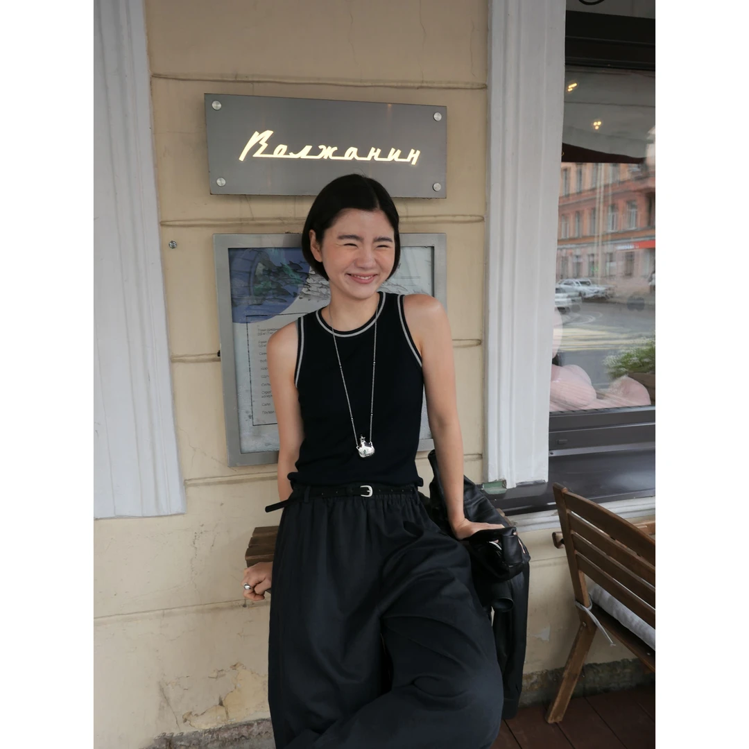 《新品上新》法式INS风休闲百搭设计感宽松背心吊带 01335