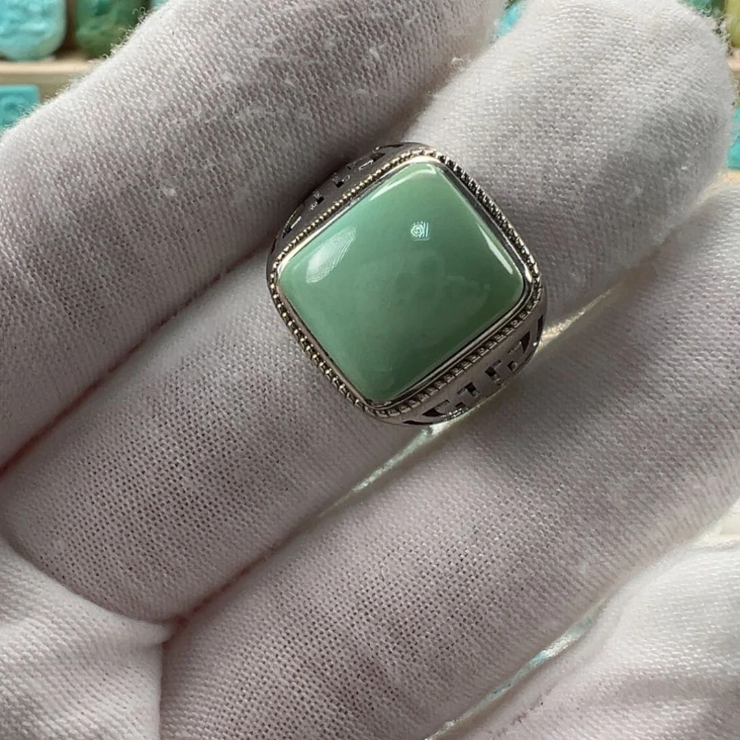 银S925镶嵌绿松石配饰