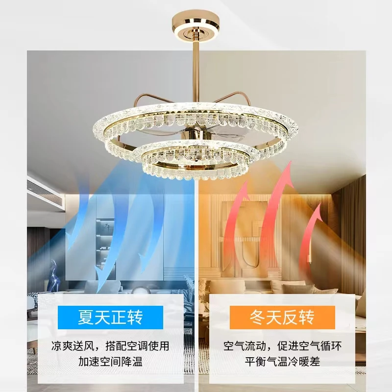 新款 餐厅灯 卧室灯 北欧风扇灯 大风力风扇灯 简约风扇灯