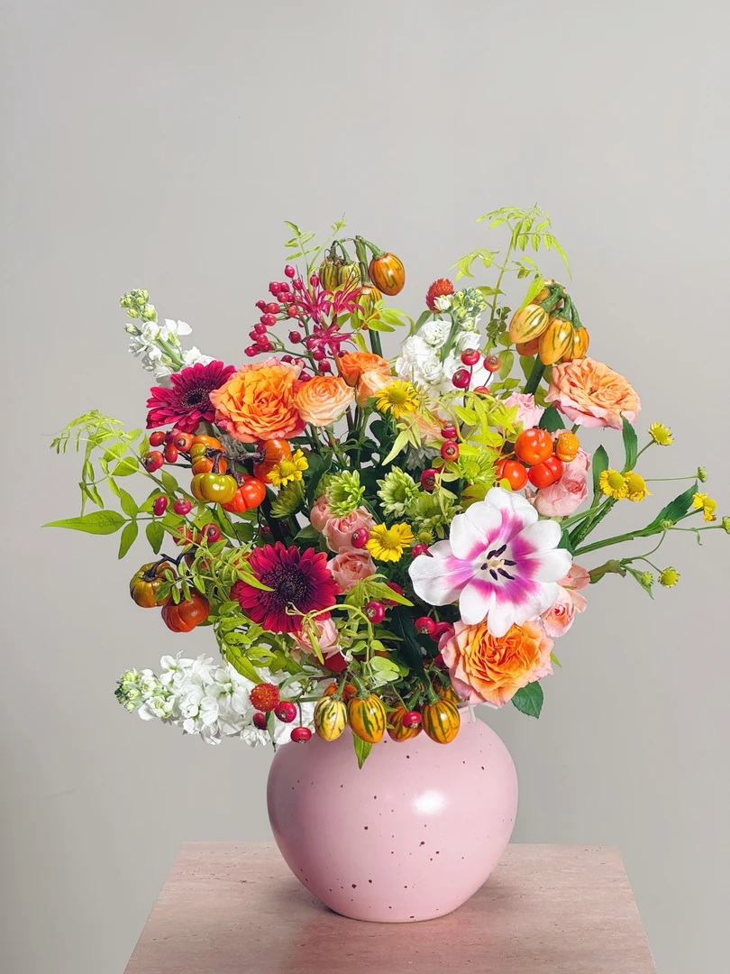 【花彩秋莺】Lin花花原创设计鲜花花束搭配昆明家用高品质瓶插花