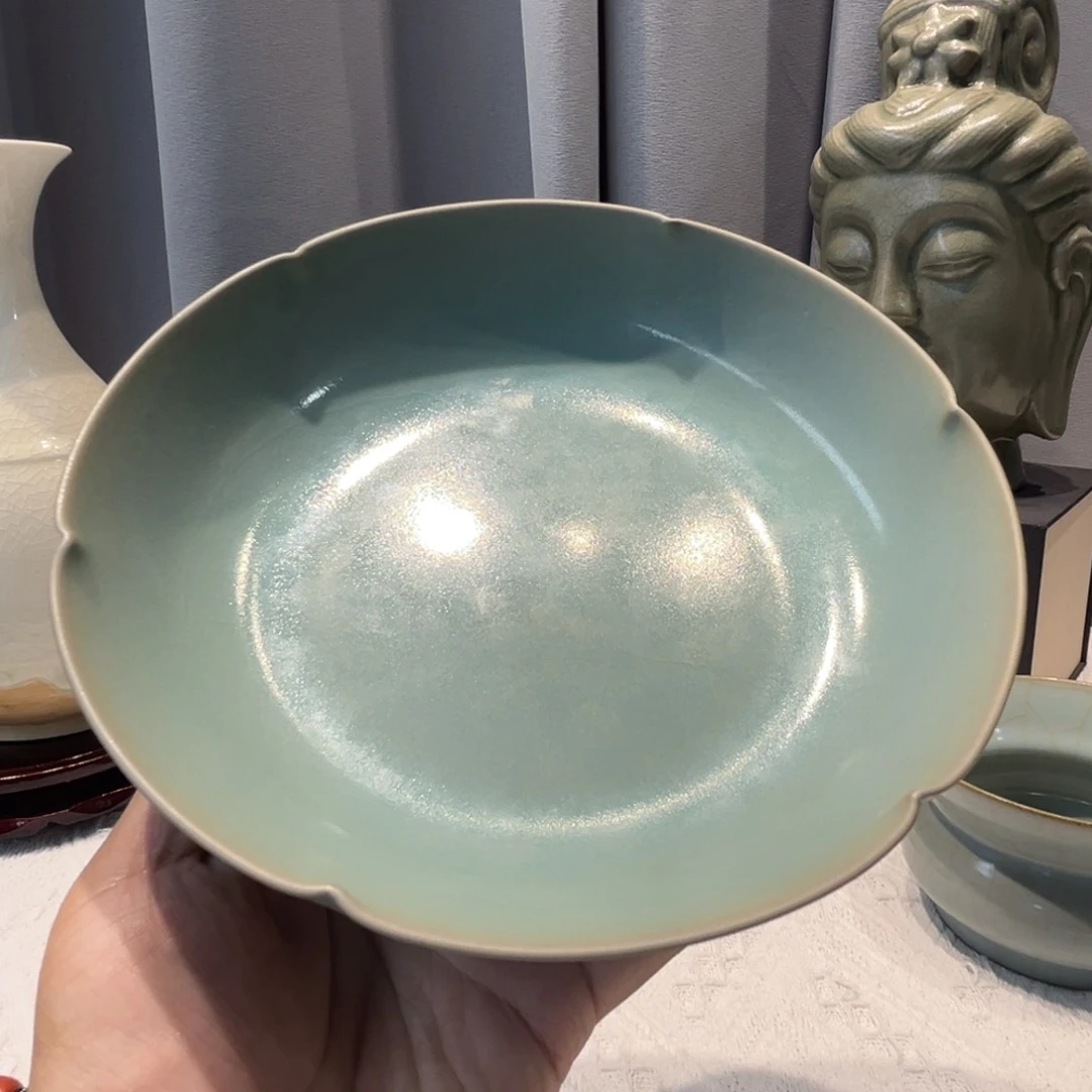 摆件高*陶瓷制品葵口洗