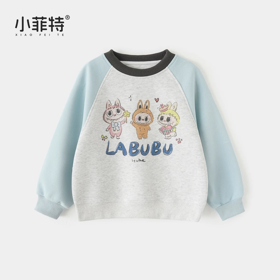 小菲特女童秋装新款长袖上衣中大童儿童休闲时尚卫衣BGYQ52673