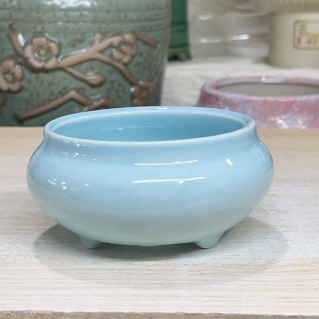 陶瓷绿植多肉微瑕花盆外口径：8*5