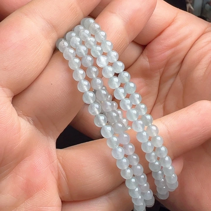 定制翡翠未镶嵌4.1mm冰种