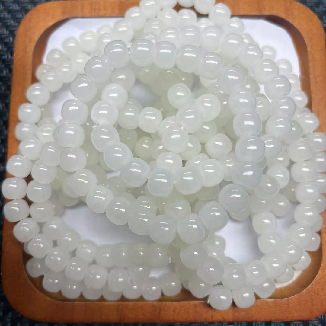 纯天然和田玉卡9mm野牛沟多样性拍一发一