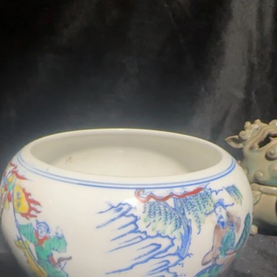 冰***棒瓷器笔洗小罐nxmc