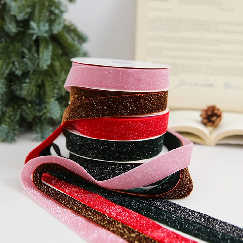 【V5】圣诞节礼物丝带夜间星光带网红缎带手工DIY花艺装饰织带