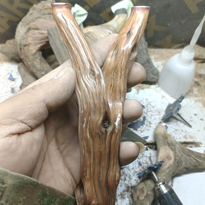人***凉香榧木火琉璃成品弓火琉璃