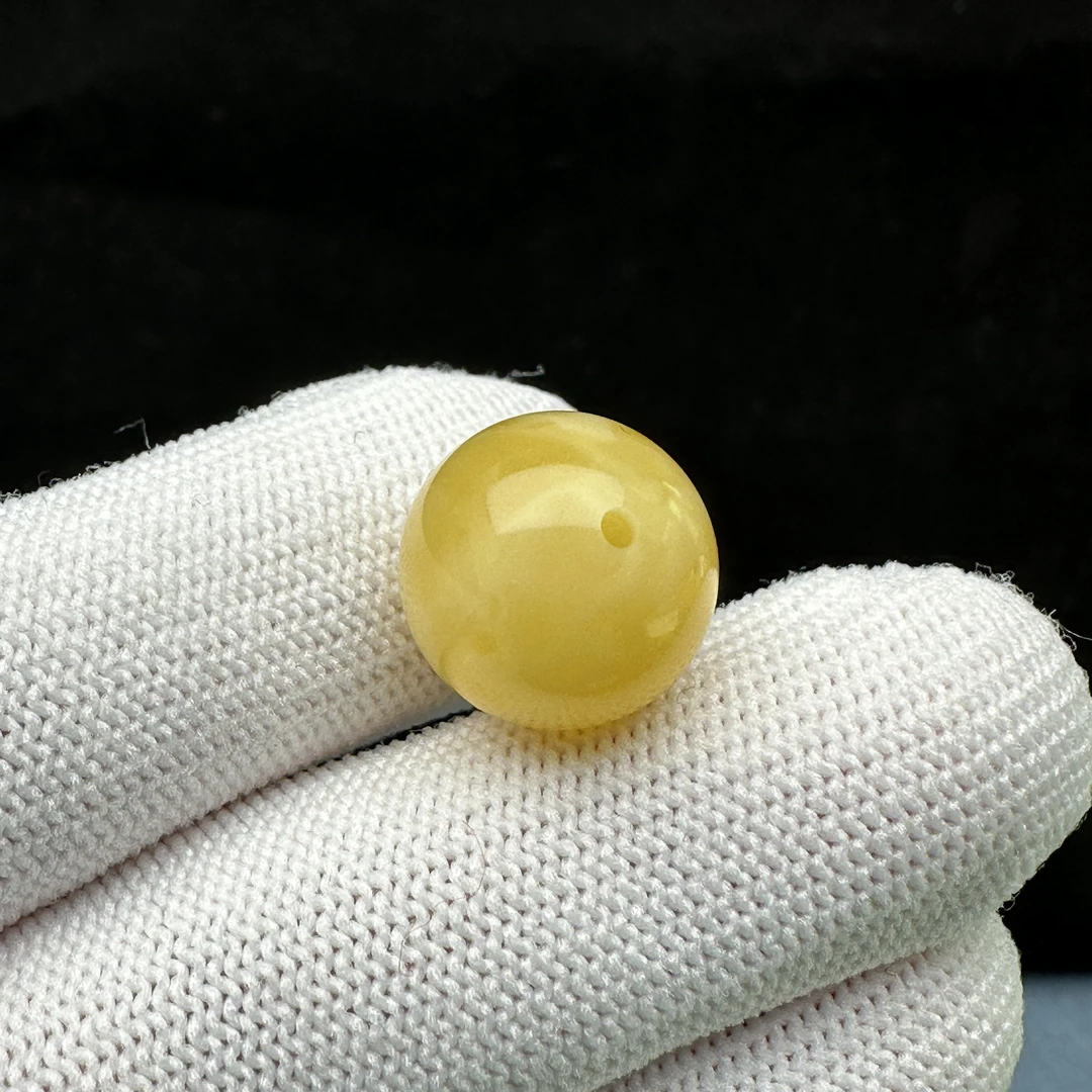 M3706天然原矿蜜蜡 单珠14.3mm1.65克 90元/克