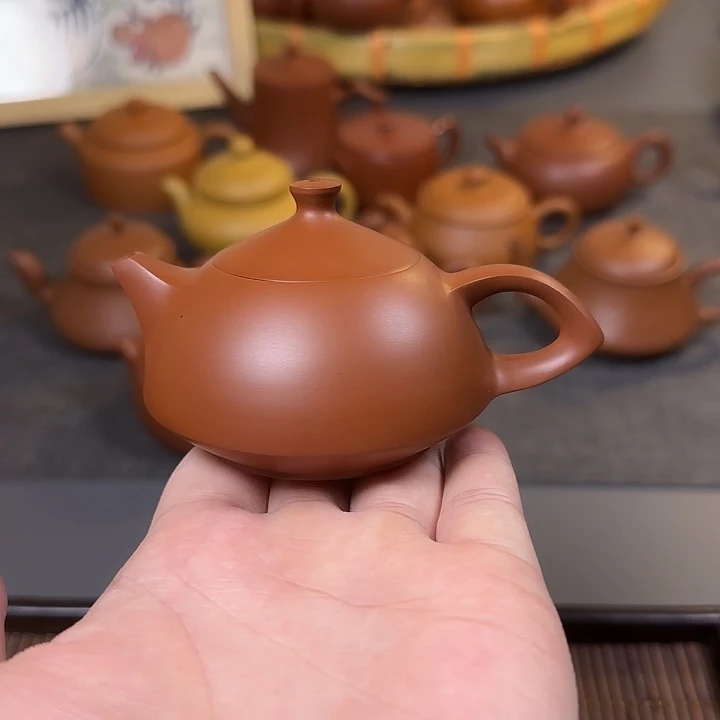 茶壶紫砂100cc玉兔微瑕