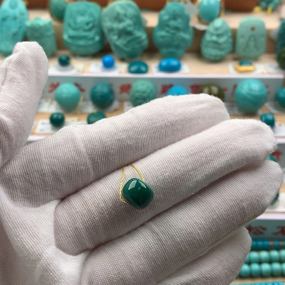 绿松石未镶嵌配饰9.0-7.4