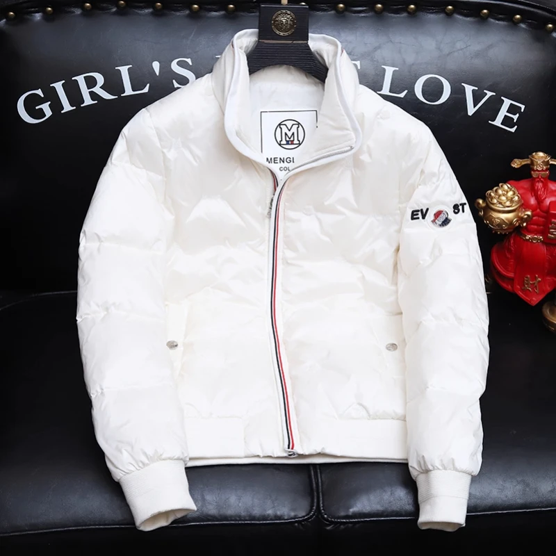 男士羽绒服冬季精选90白鸭绒外套商务休闲纯色高级感加厚保暖外套