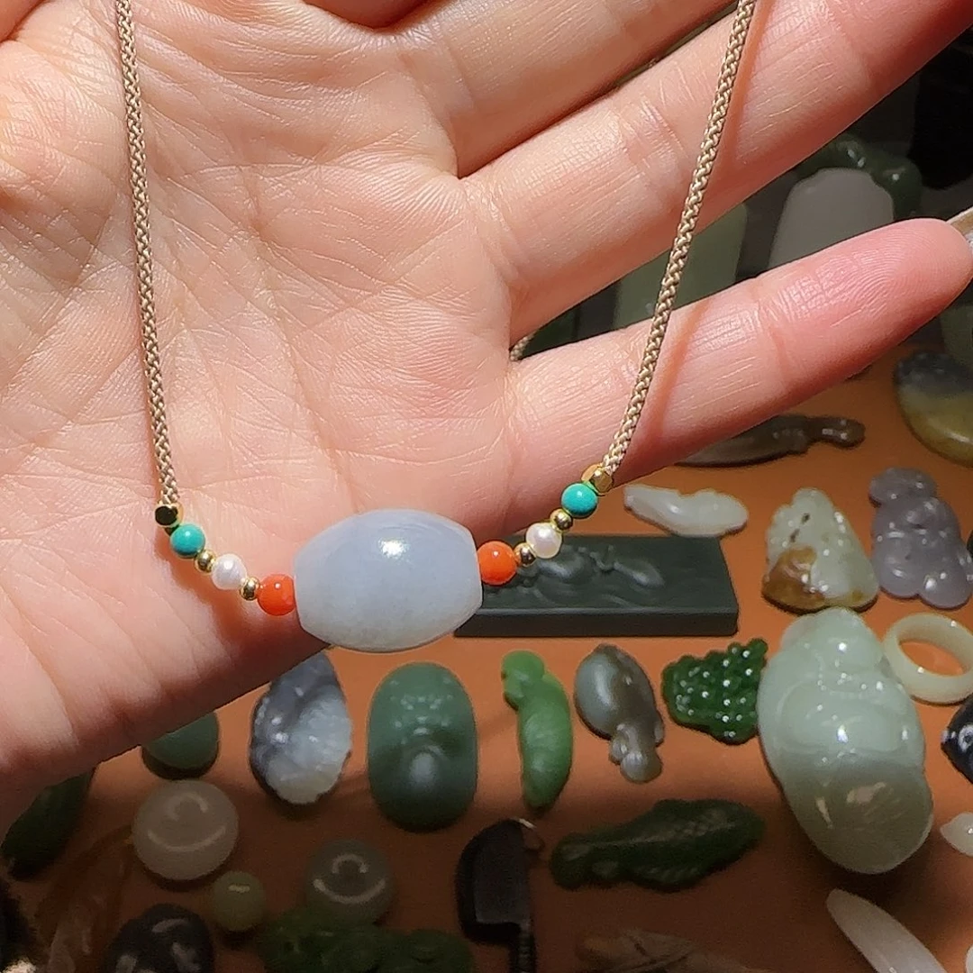 和田玉未镶嵌颈饰