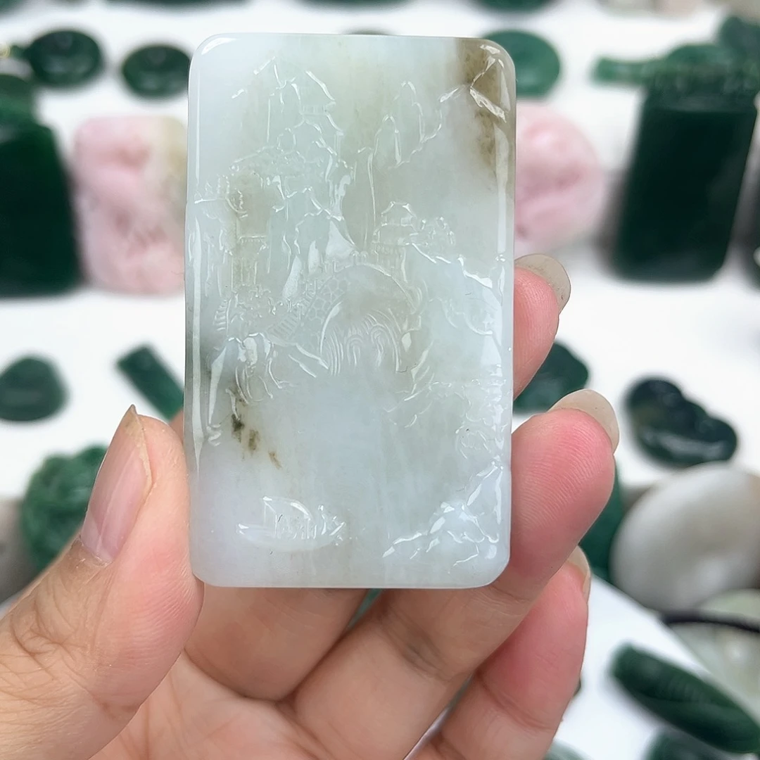 独山玉未镶嵌颈饰