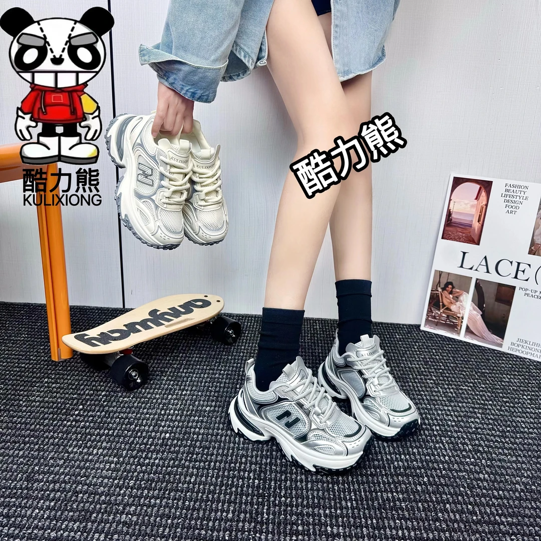 酷力熊2025新款网面休闲鞋女网红百搭透气韩版运动鞋899
