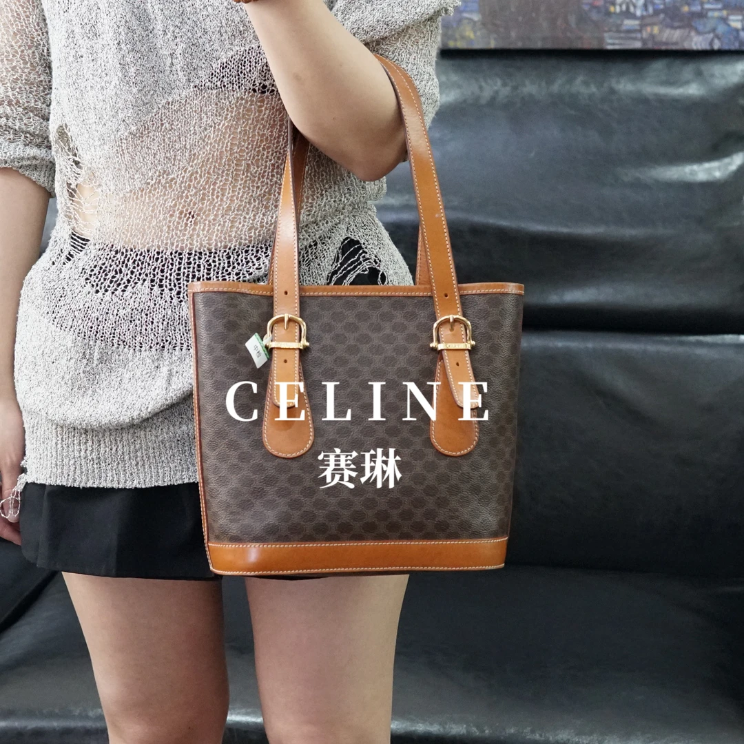 95新 Celine/思琳 老花水桶包/001