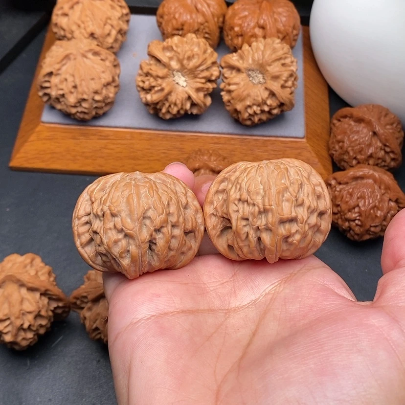 【闪购商品】文玩核桃把件磨盘全品42