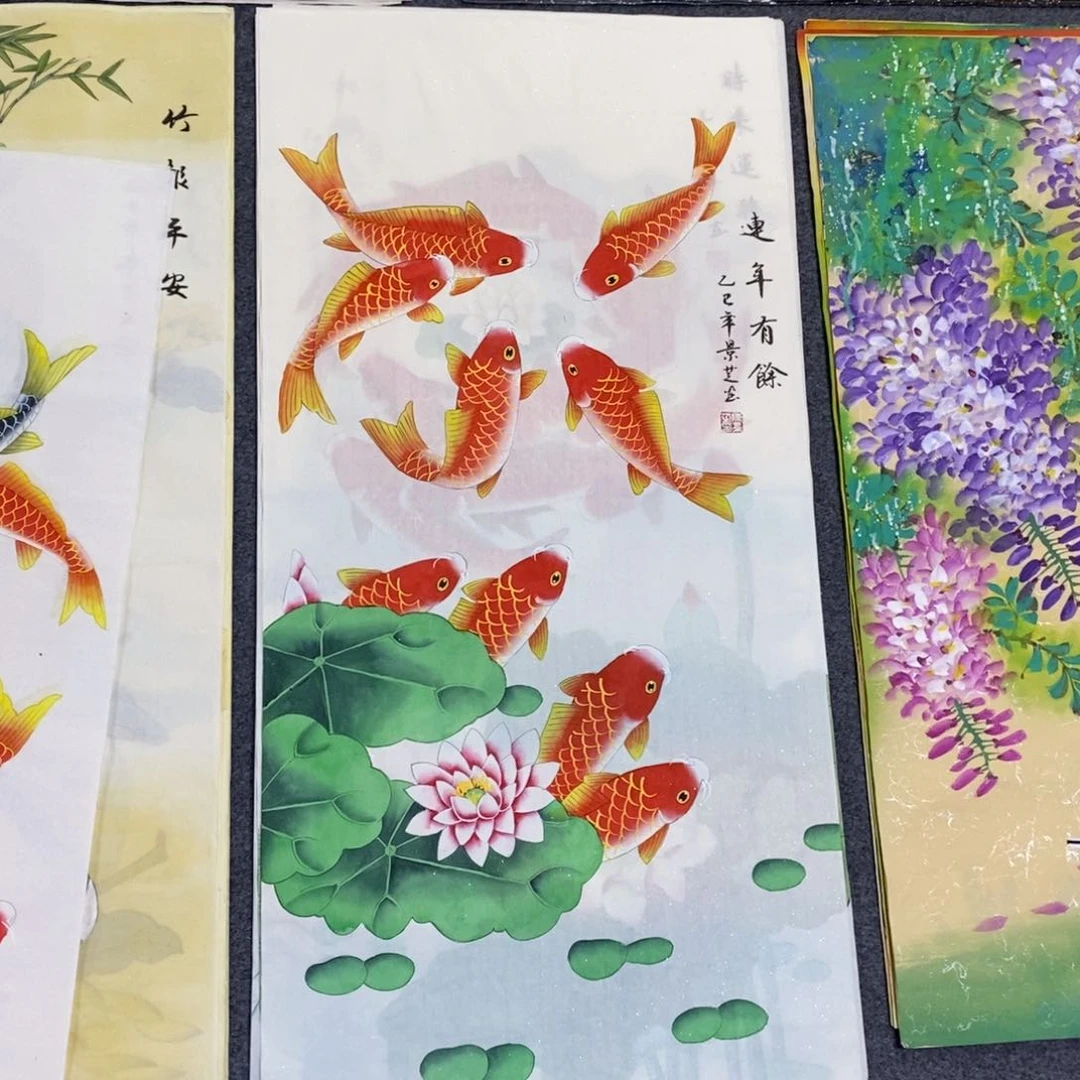 国画尺寸100✖️50三尺工笔手绘画