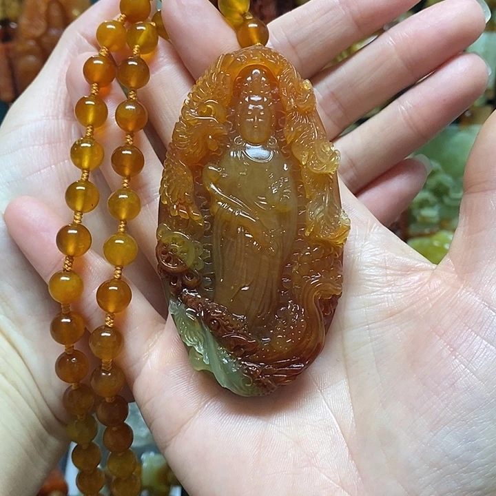 鑫***装岫玉未镶嵌吊坠(赠链)