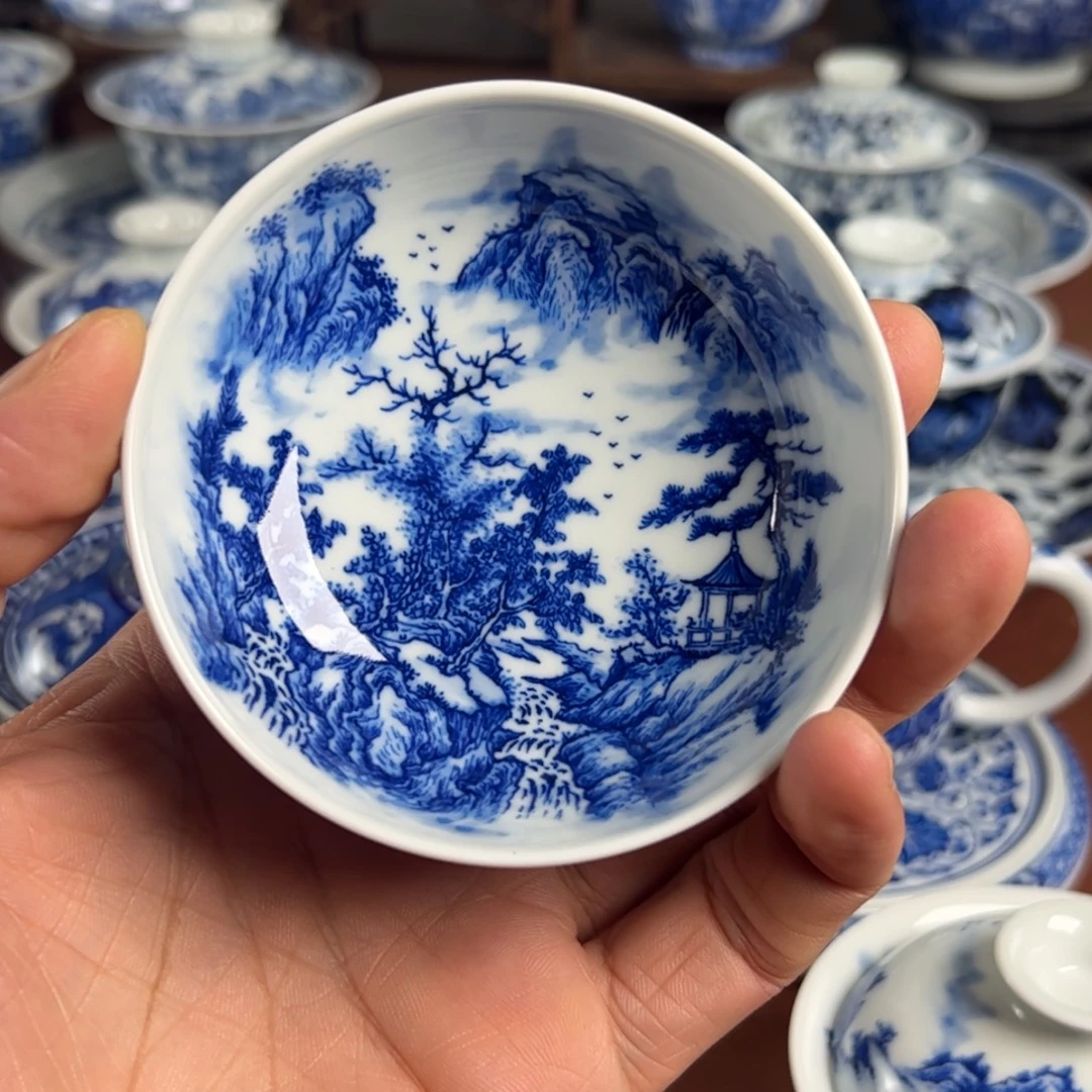 M***陆陶瓷茶具山水茶具