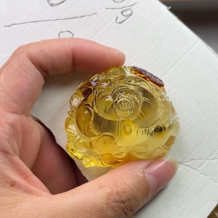 琥珀颈饰未镶嵌琥珀蜜蜡