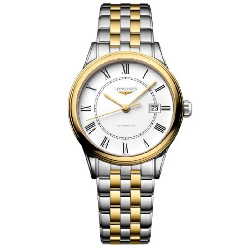 99新 Longines/浪琴 军旗374/机械/镀金罗马/表径30mm/女士腕表