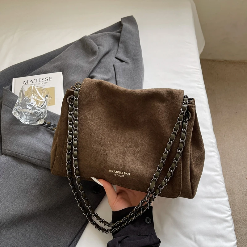 复古包包女式时尚高级感日常百搭通勤单肩包大容量女包斜挎包