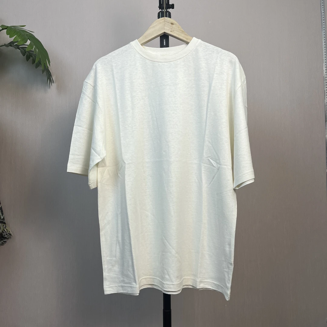 55汉麻45有机棉T恤男女同款透气舒适