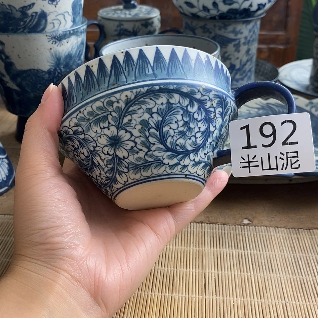 手工手绘青花高温陶瓷