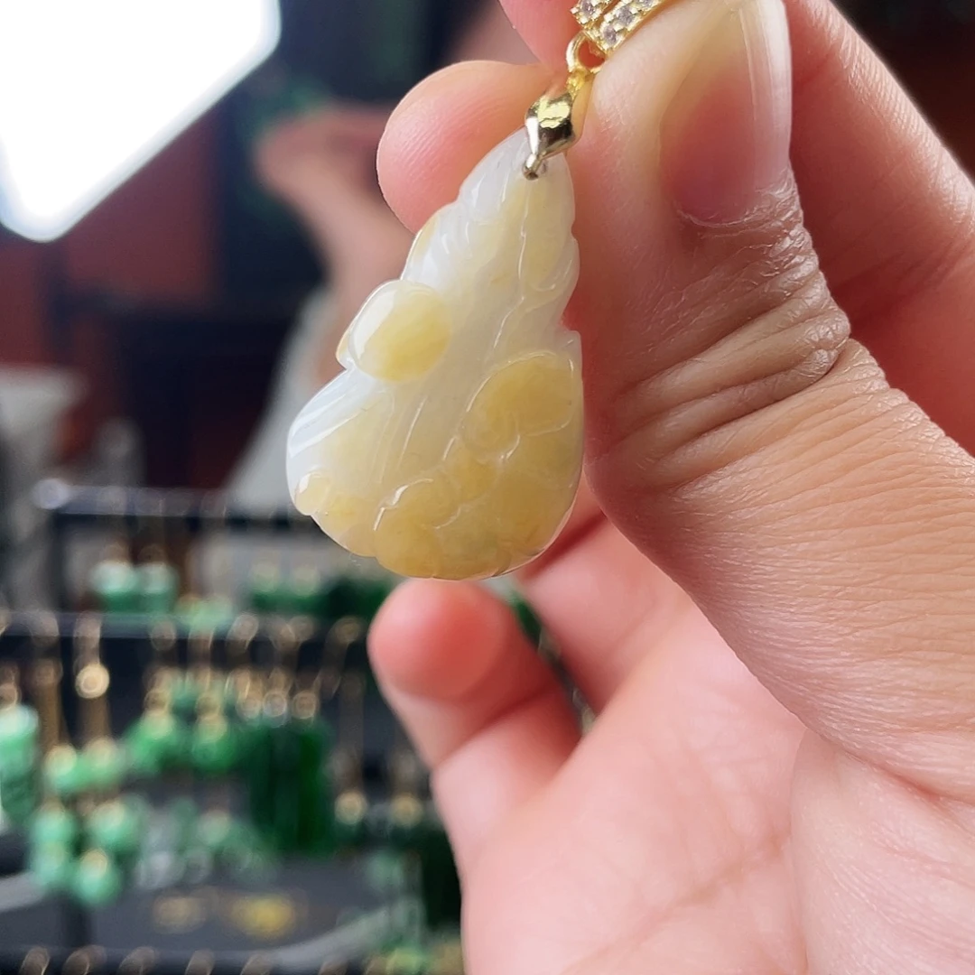 翡翠未镶嵌耳饰饰品