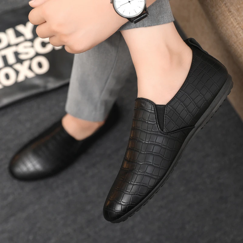 豆豆鞋男2025夏季新款男士休闲小皮鞋韩版潮流懒人鞋社会小伙男鞋