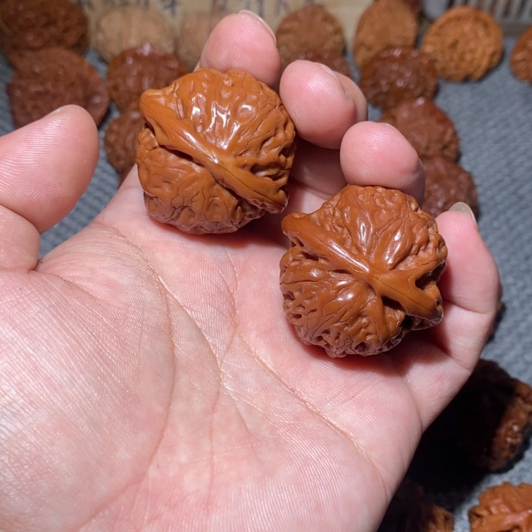 文玩核桃把件平底宫灯40