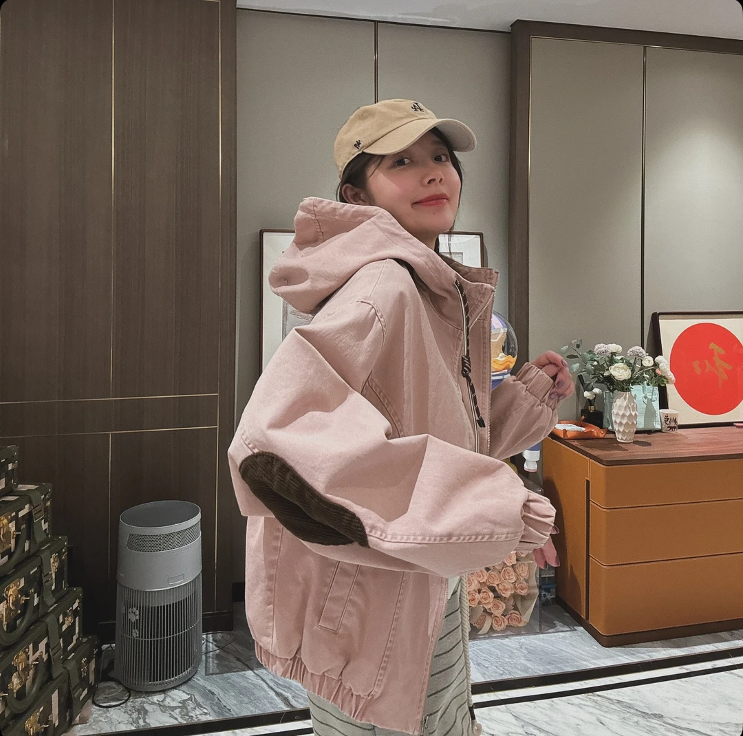 BETTERJOELAY -【日落霜糖】简约外套时尚百搭休闲慵懒风宽松Z4347