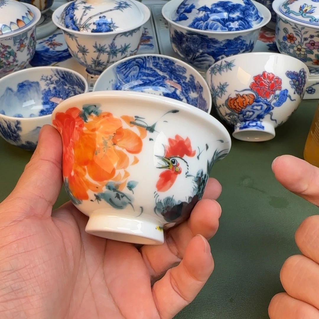 陶纯手工纯手绘茶具335