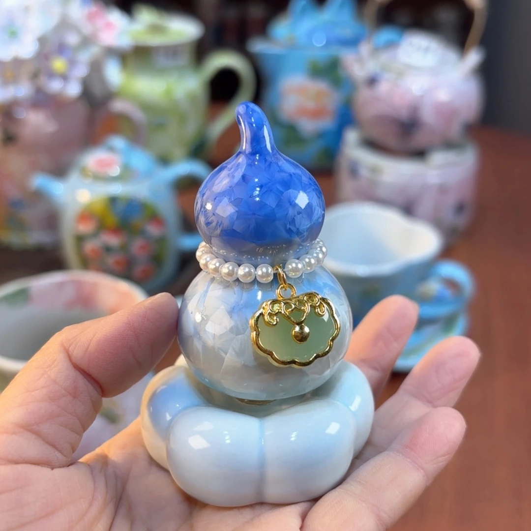 景德镇手绘高温釉下彩陶瓷茶具