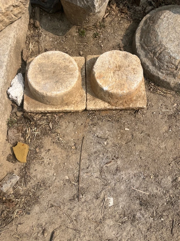 老石头花墩柱墩庭院装饰复古石雕工艺品