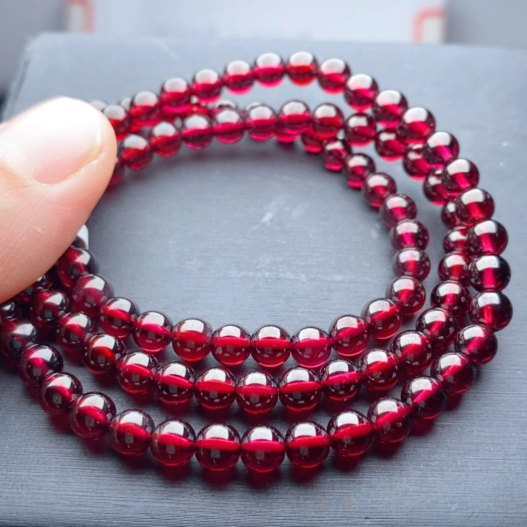 石榴石未镶嵌手链大漏