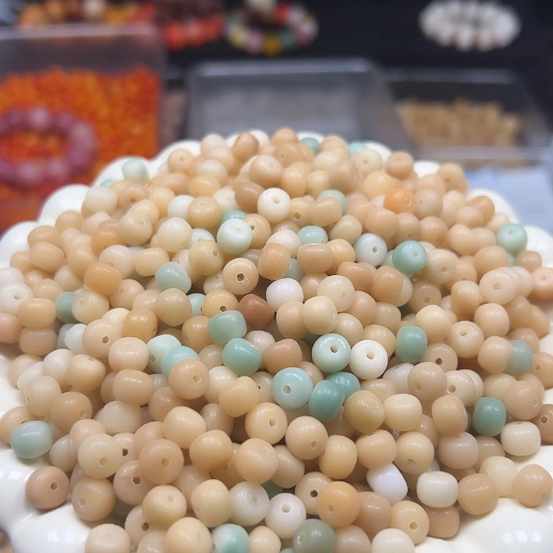 手串菩提根/象牙果200颗8✖️6药片奶油色