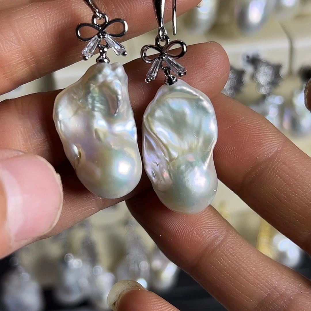 淡水珍珠未镶嵌耳饰