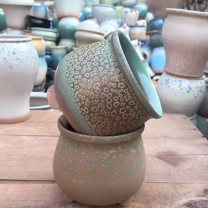 红陶微瑕花盆处理来啦